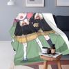 Spy X Family Cartoon Kawaii Anya Anime  Blankets Flannel Sofa Throw Blanket Super Soft for Bedroom Office Throws Bedspread Quilt