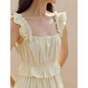 INMAN Sweet Square Neck Strap Dress