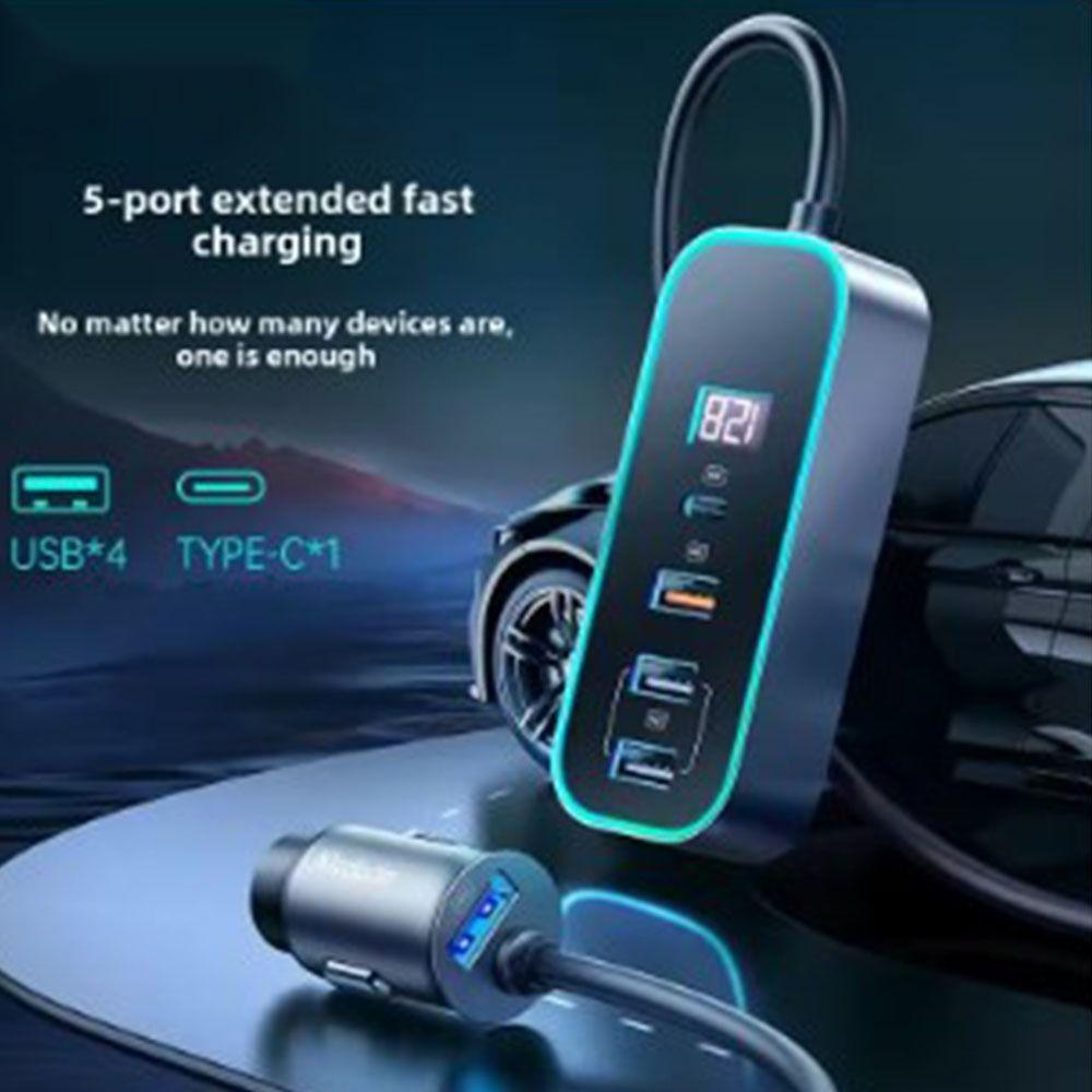 

Fast Charge Car Phone Charger Type-C Car Lighter Motorcycle Electronic Accessories