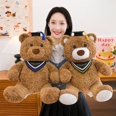 Brinquedo de Pelúcia Urso Médico Chapéu de Médico Boneca Urso Boneca Urso Memorial de Formatura Urso de Pelúcia Presente