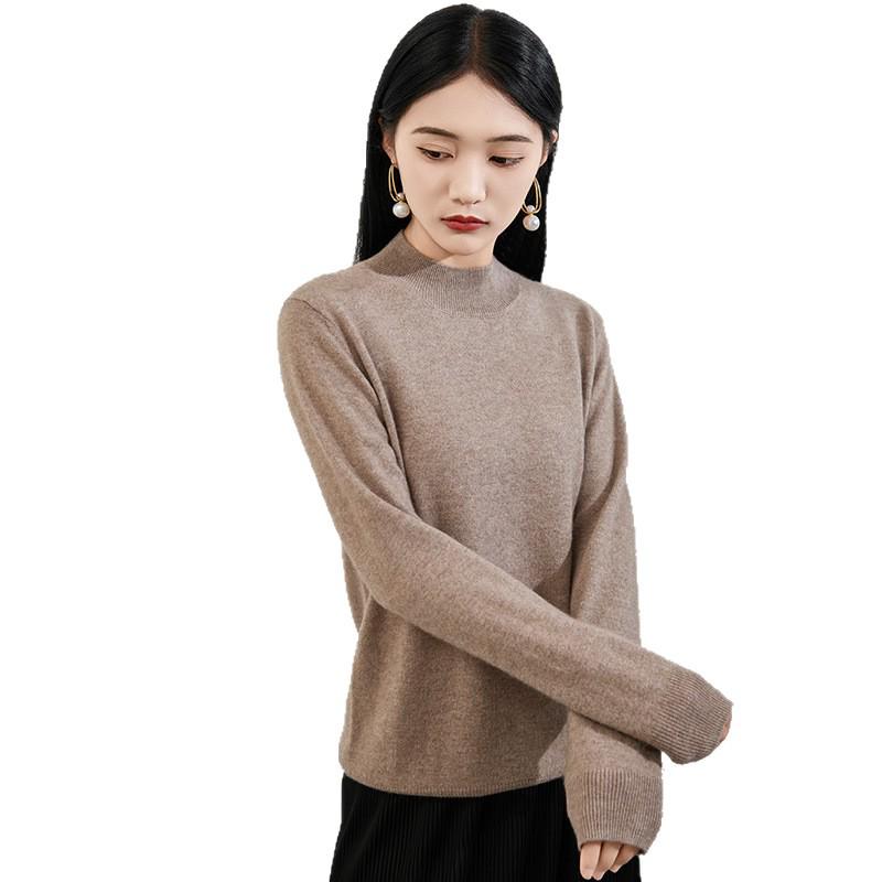 Women's Loose Cashmere Sweater - 2025 Autumn/Winter Fashion, Round Neck, Long Sleeve Knit Pullover.