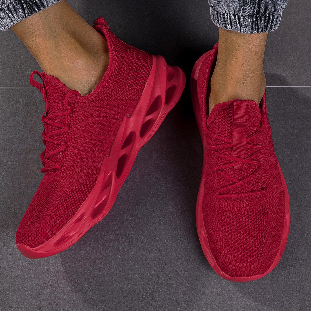 

Весенне-осенние дышащие сетчатые кроссовки Blade Универсальные кроссовки для бега и спорта Тренд Женская обувь Летающая тканая обувь 45