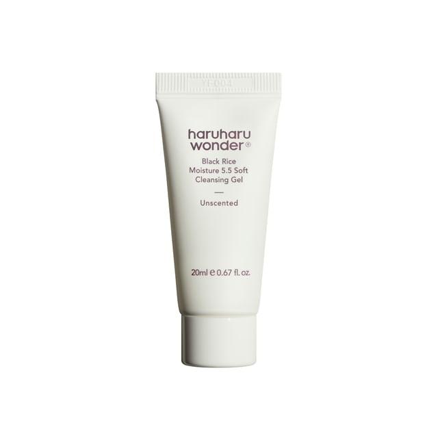 haruharu wonder - Черный рис Увлажняющий 5.5 Мягкий очищающий гель Мини 20ml