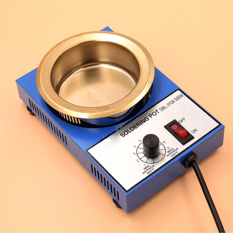 High Temperature Resistant 150W Melting Furnace Stove Tin Pots Tool for Electronics Safe & Efficient Soldering 200-450℃