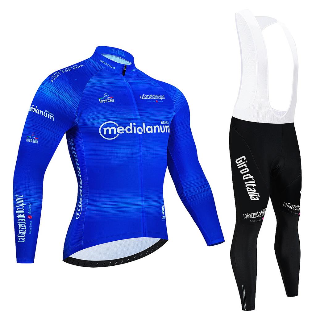 Tour De Giro D'ITALIA Winter Thermal Fleece Cycling Jersey Set Bicycle Clothing MTB Bike Wear Maillot Ropa Ciclismo Cycling Set