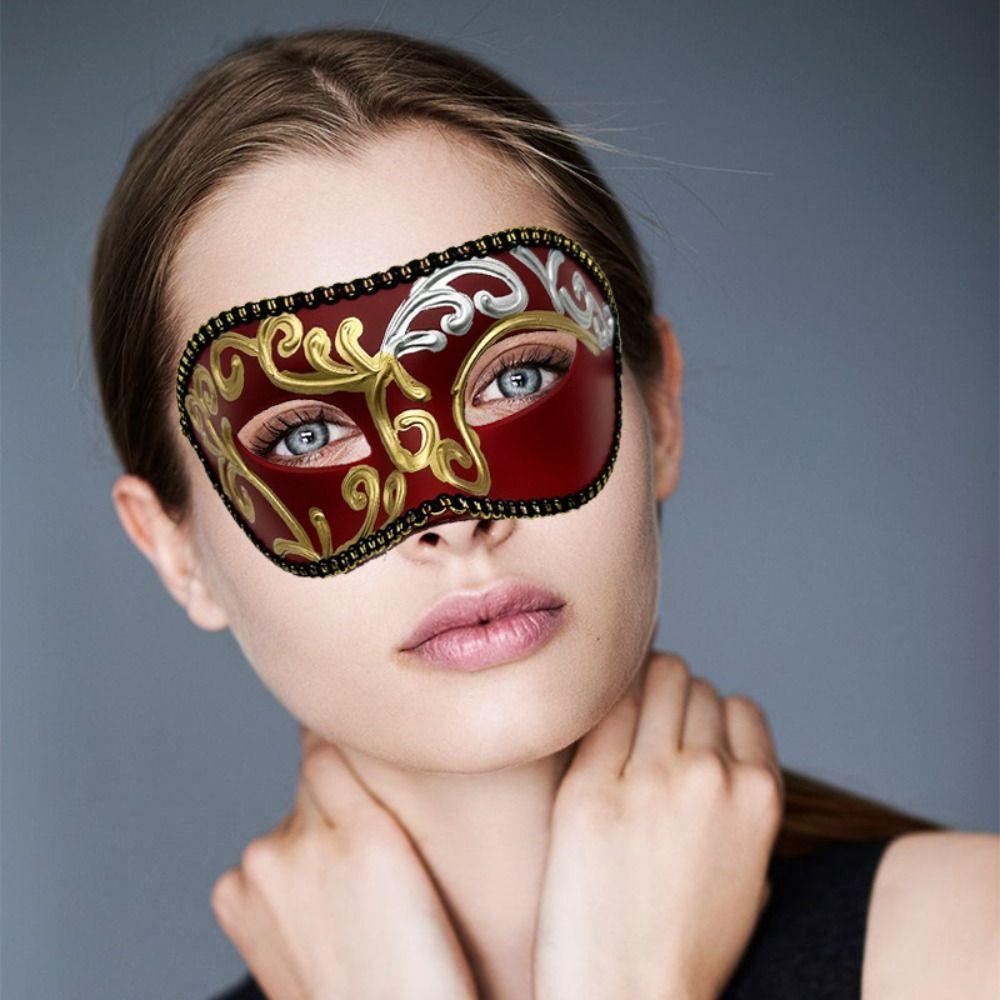 Face Cover Eye Mask Half-face Half Face Mask Personality Venetian Mask Gentleman