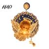 Holiday Home Decor Christmas Suction Cup Window Light, 7.8-Inch Double-Layer Warm LED Winter Decoration Battery Powered Hanging Light for Glass