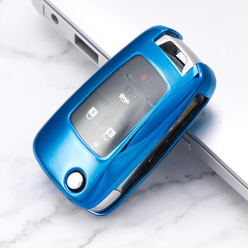 TPU Car Key Case Cover Keychain for Chevrolet Cruze Aveo Trax Malibu Captiva for Buick Opel Vauxhall Astra Corsa Insignia Mokka