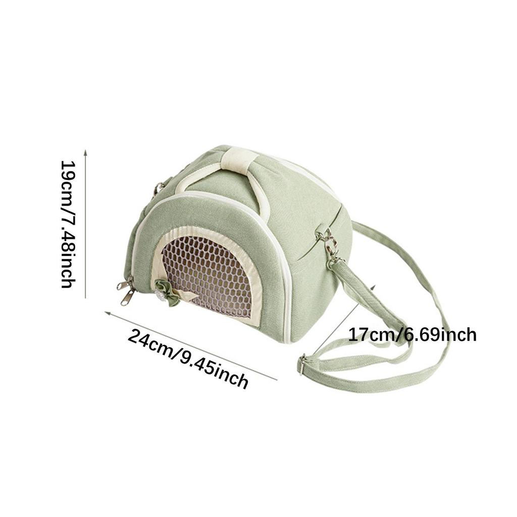 Hamster Travel Carrier Bag Squirrel Travel Handbag Traveling with Mesh Window for Small Animals Mice Squirrel Bunny Hamster