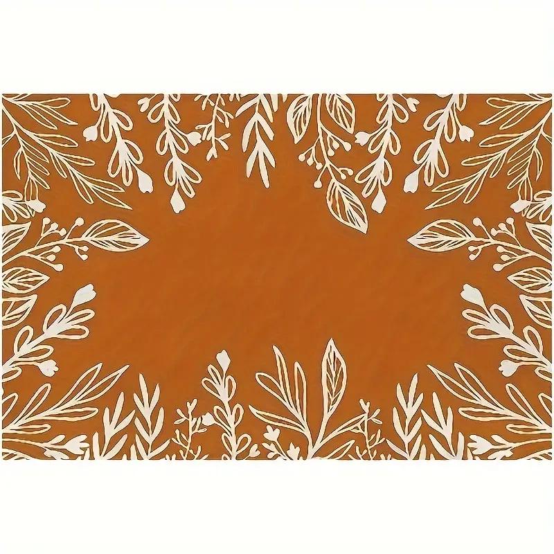 Printed Festival Party Placemats: Stain-Proof, Heat-Resistant Table Decoration