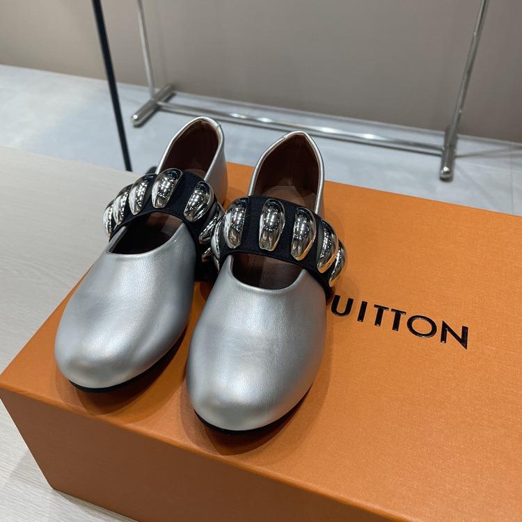 Rundkopf Ein-Wort elastische Metall-Flachboden-Mary Janes Damenschuhe Koreanisch echtes Leder Nische vielseitig kleine Lederschuhe