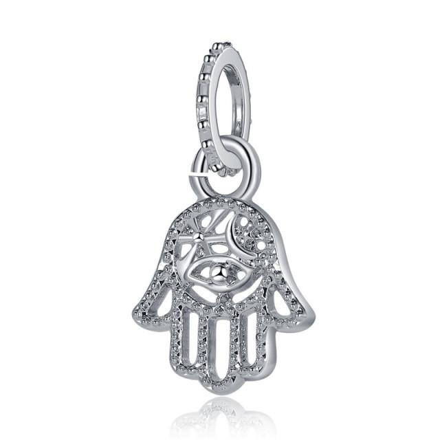 1Pcs New Cute Silver Star Cat Elephant Mushroom Bear Pendant Fit Original Charm Bracelet Women Jewelry Gifts