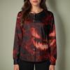 Women's Casual Long Sleeve Single Breasted Halloween Print Costume Cardigan