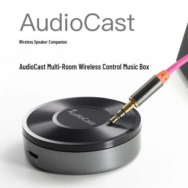 

AudioCast M5 WiFi Music Box: Multi-Room Synchronous Wireless Audio Receiver with AirPlay Support чорний