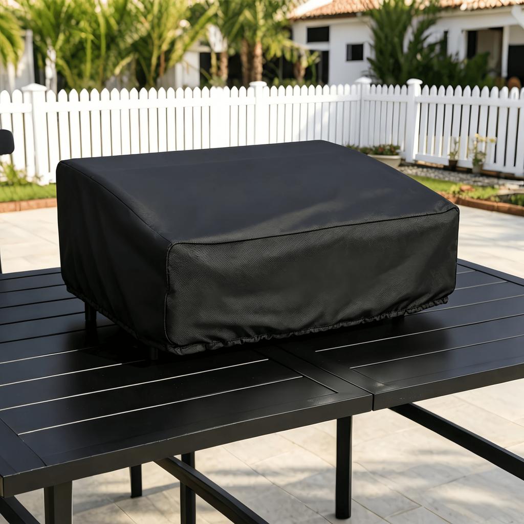 Wasserdichte Tischplatten-Grillplatte Abdeckung Ganzjahres-Outdoor-Grill-Schutz für Gas-Pellet-Smoker mit flacher Oberseite