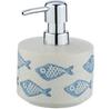 Dispensador de jabón líquido Wenko Aquamarin cerámica 475 ml