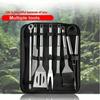 Multi Function Stainless Steel Grilling Tools Set Portable Camping BBQ Kit With Durable Waterproof Carry Case For Outdoor Backyard Picnic Trave