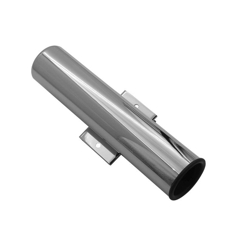 1 Piece Fishing Rod Holder Support Sturdy Easy Installation with PVC Insert Yacht Stainless Steel Mount Fishing Rod Socket