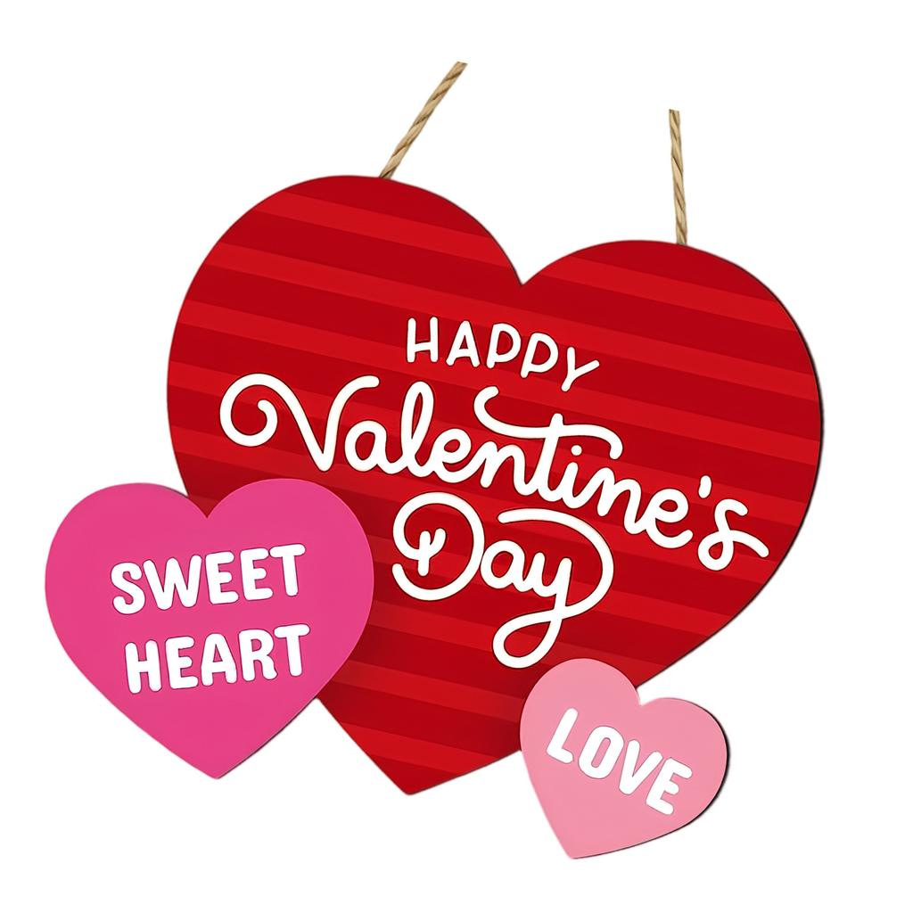 Classical 30cm Heart Shape Wood Plaque Offering Two Color Choice For Individualized Loves Expression In Various Setting