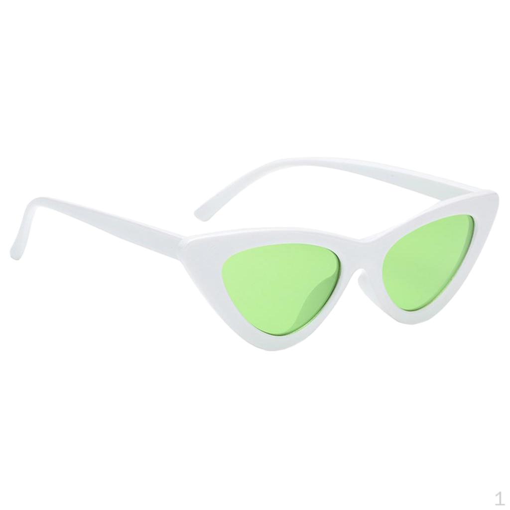 Eyeglasses Retro Sunglasses Male White fram  Green lens