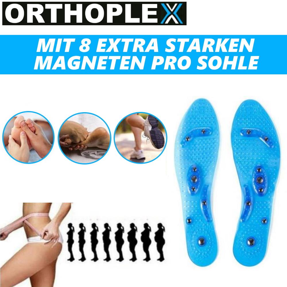 ORTHOPLEX Akupressur Einlegesohlen Magnetische Ergonomische Gel Massage Sohlen