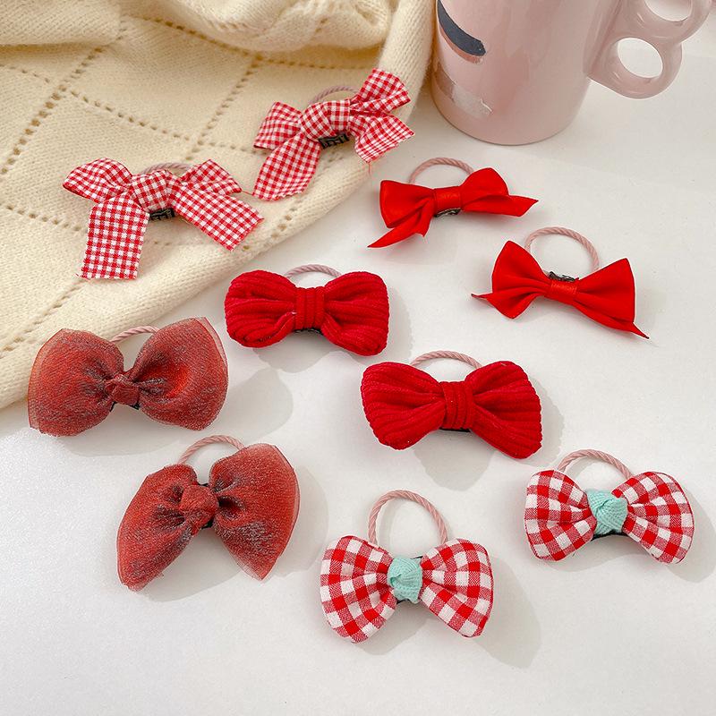 Colorful Elastic Hair Band for Girls - Durable Bow Hair Ring and Headdress