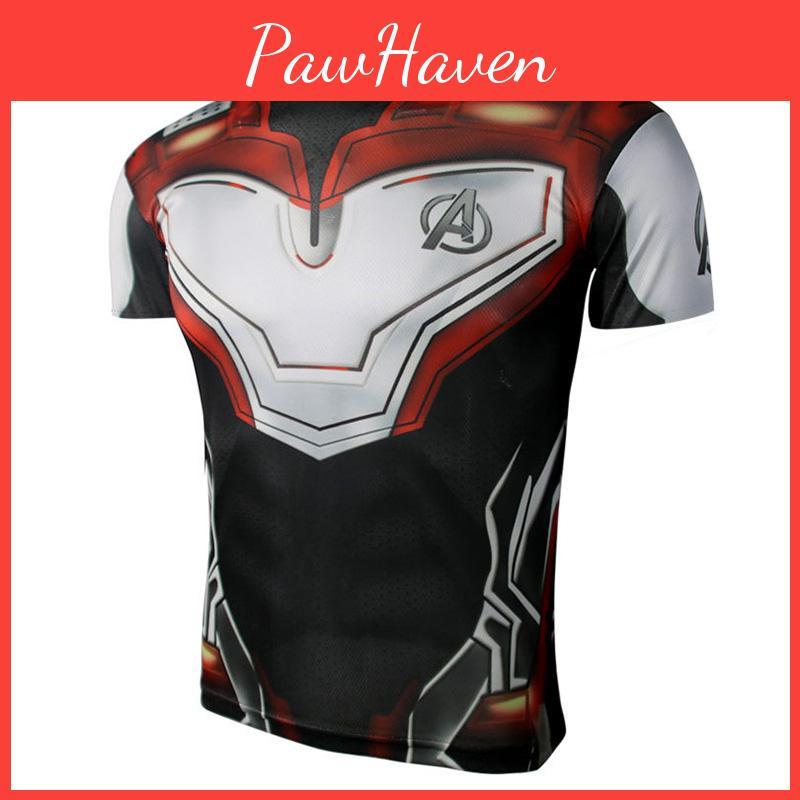 The Avengers 4 Endgame Superhero 3d Short Sleeve T-shirt With Vibrant Design