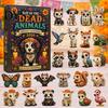 Skull Flower Advent Day of The Dead Calendar, 24-Day Acrylic Ornament Set with Gothic Holiday Countdown Gift And Marigold Designs, Halloween