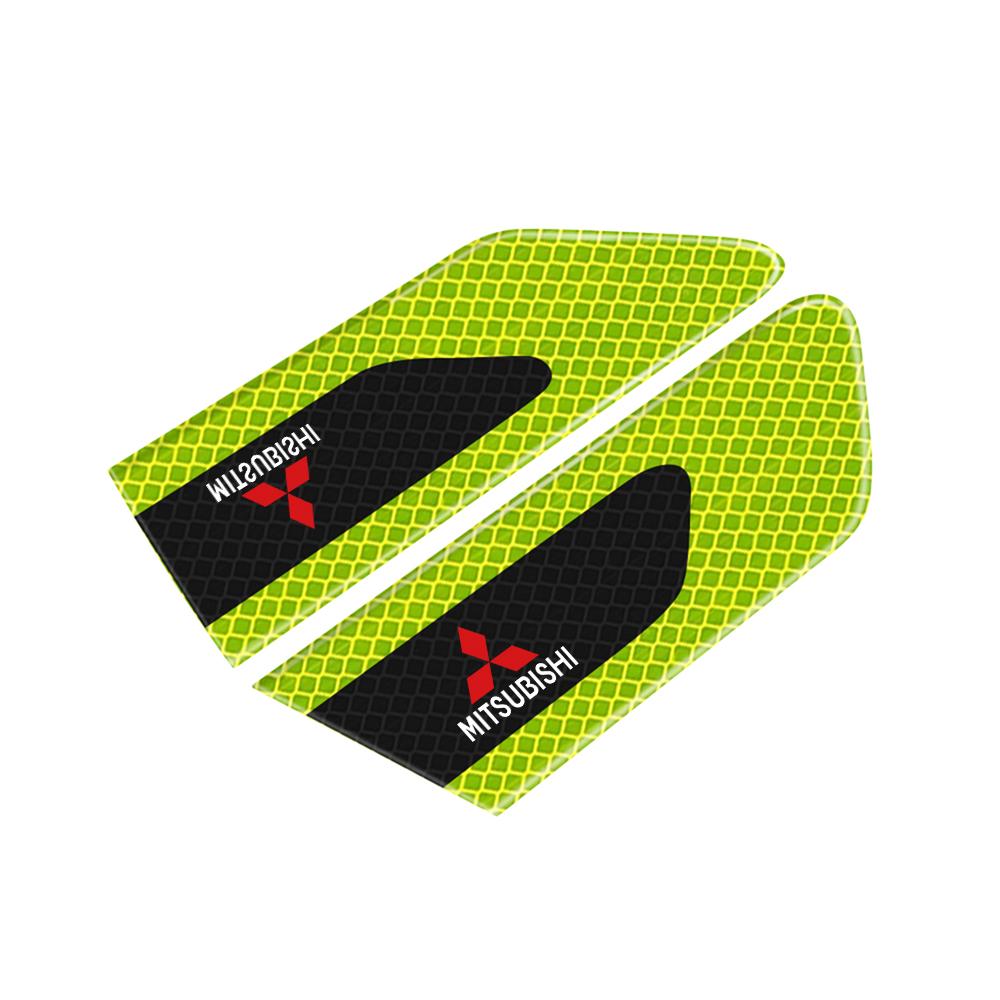 For Mitsubishi Outlander Pajero Eclipse ASX EVO Car Reflective Sticker Night Warning Strip Tape Traceless Protective Accessories