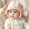 Rabbit Ear Newborn Beanie Lace Children's Warm Hat New Pullover Cap  Outdoor
