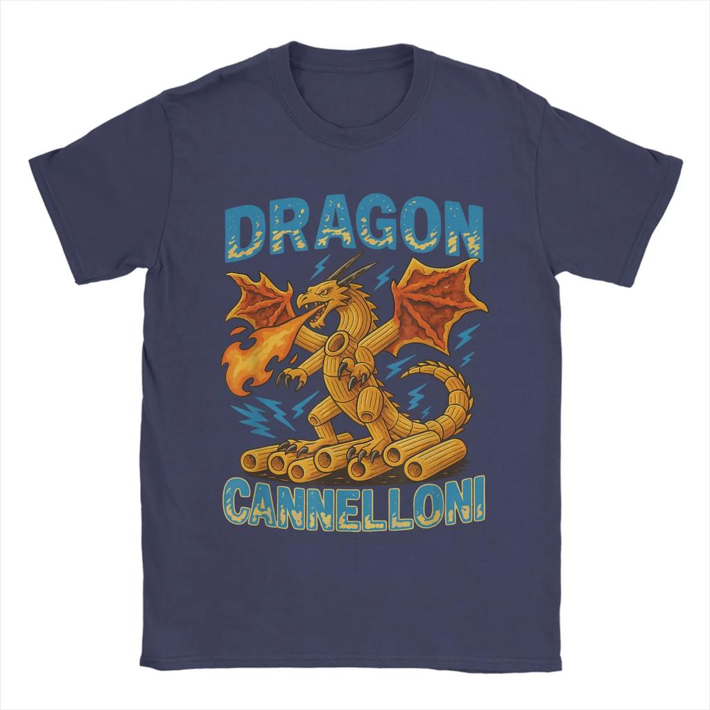 Brain Rot Kids Meme Italian Brainrot Dragon Cannelloni T Shirt Mens Pure Cotton Vintage TShirt O Neck Tees Tops Plus Size