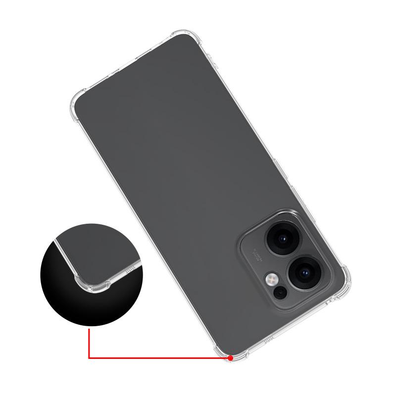 Applicable to OPPO Find X9Ultra four corners anti-drop transparent case Find X8 airbag thickened TPU protective cover