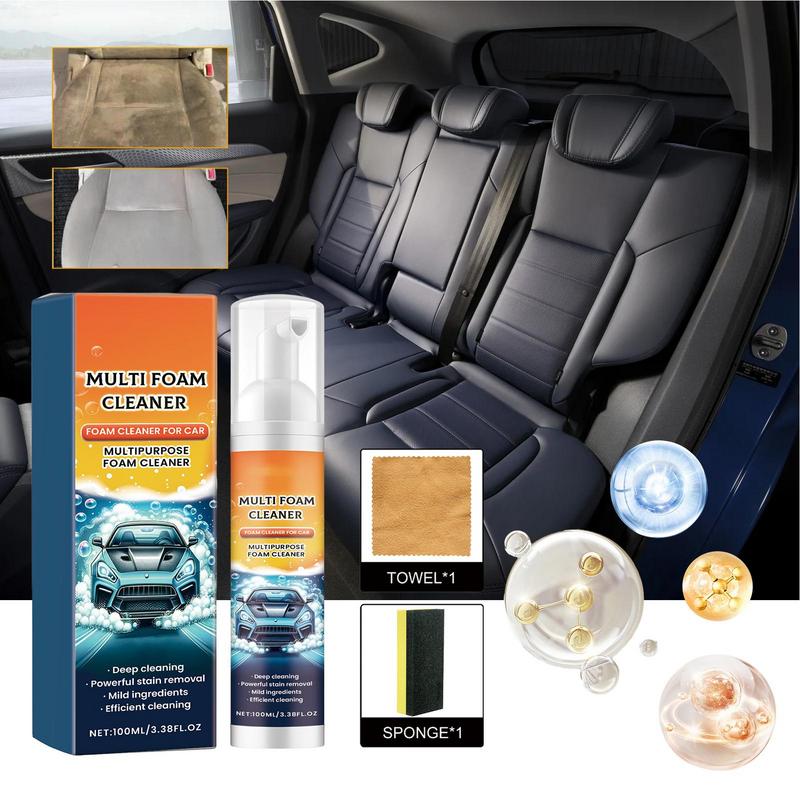 Car Foam Cleaner Deep Cleaning Car Foam Multi Stain Removal Foam Cleaner Cleaning Foam For Mild Efficient Multipurpose Use
