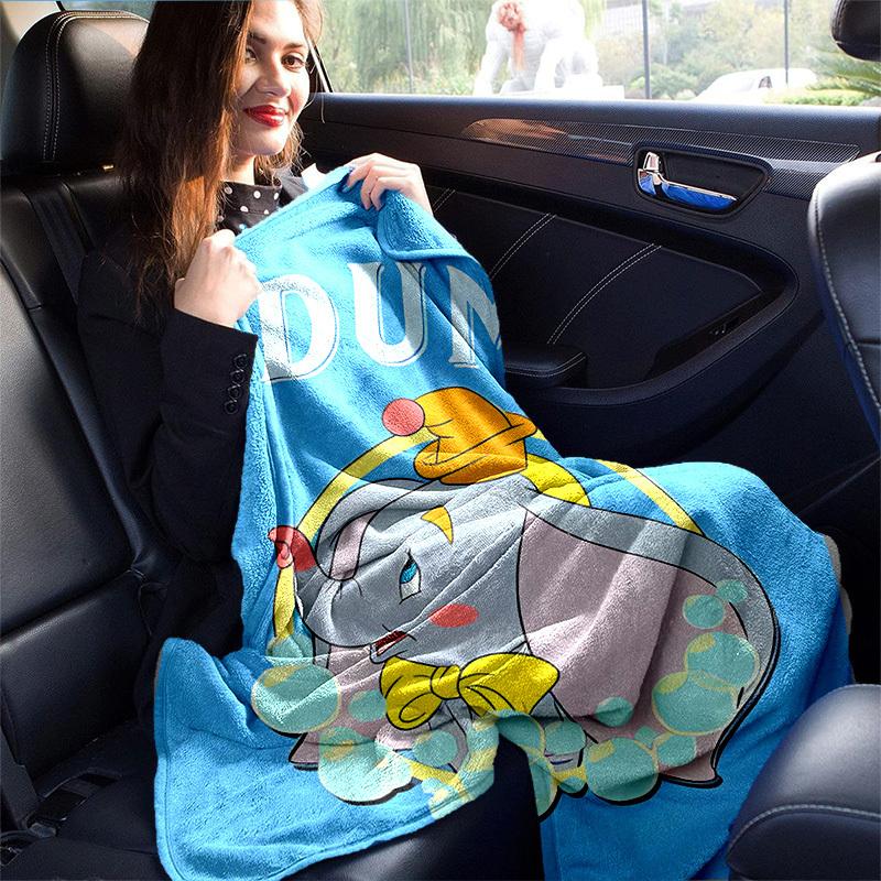 1 Stück, Dumbo Elefant Kuscheldecke Niedliche Wohnkultur Weiche Decke für Sofa, Bett, Auto, Reisen, Camping, Büro Nickerchen Perfekte Geschenkidee zum Geburtstag
