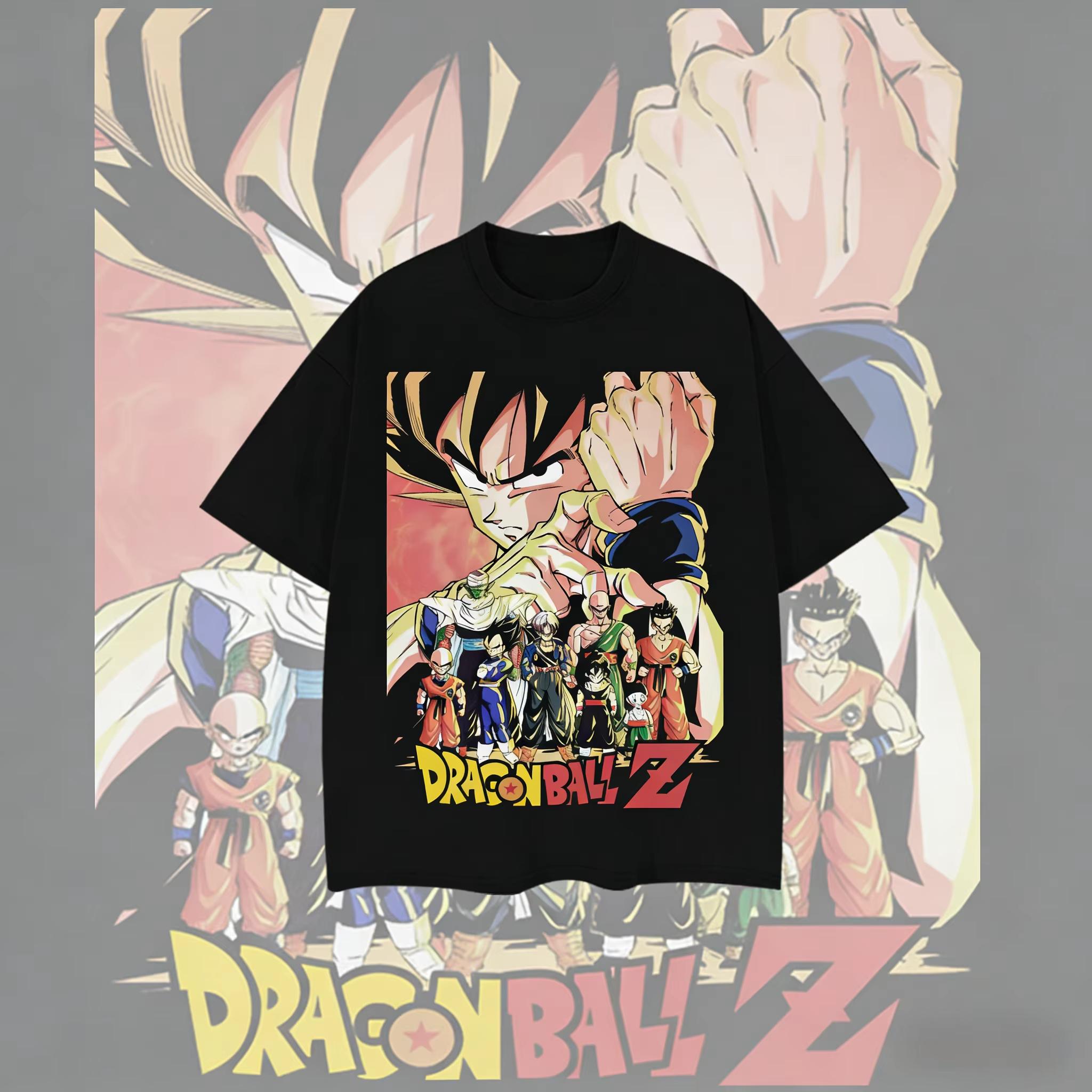 

2026 New Summer Dragon Ball 40th Anniversary Son Goku Anime Printed T-shirt Extra Size Casual Streetwear Unisex Y2k Ins 4XL
