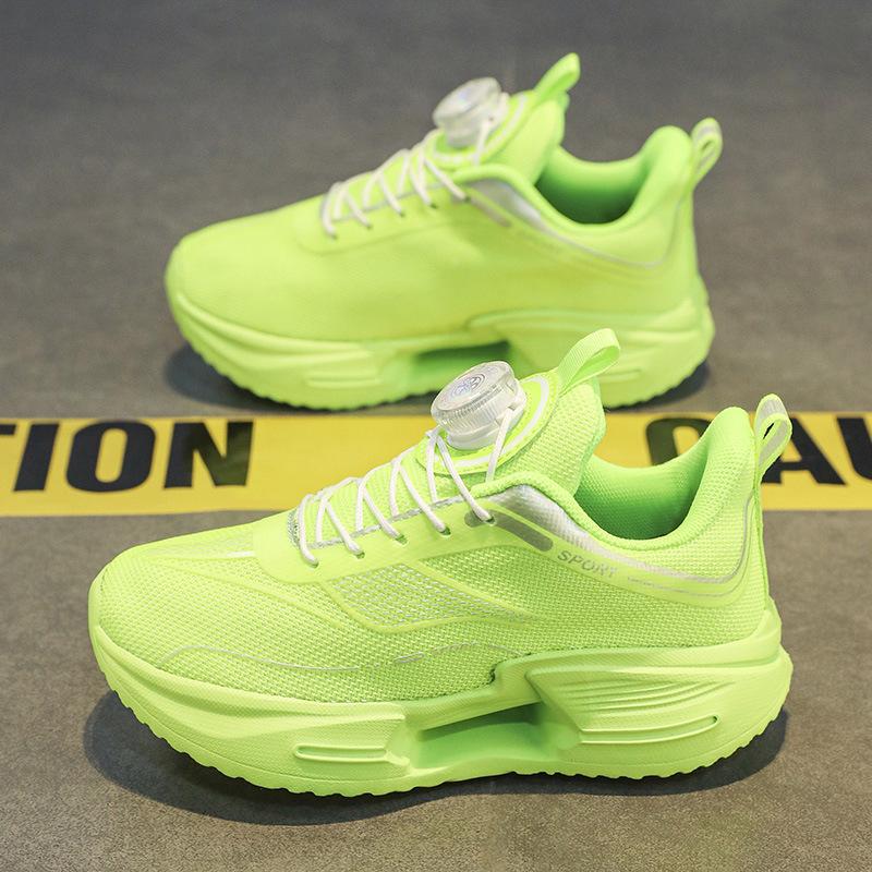 Spring and Summer Children's Breathable Sports Shoes Jue Ying Running Shoes Rotating Buckle Primary School Students Physical Education Class Leisure