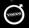 2Pcs lamp Volvo V40V60V90XC40XC60XC90S90 projector Logo car LED welcome lamp ghost projection lamp car supplies.