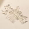 Elegant Hair Comb Sparkling Rhinestone Hairpin Hair Ornament Faux Pearl Hairclip  Women