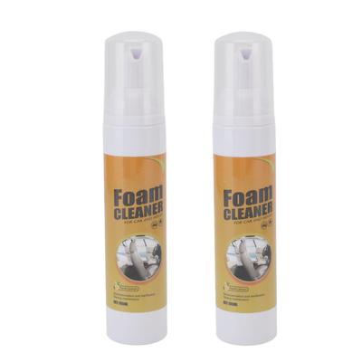 2 Box 100ml Foam Cleaner Spray Gentle Cleansing Foam Multifunctional Interior Cleaner for Car and