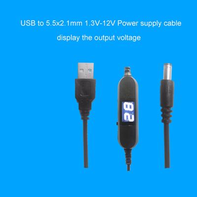 USB į 1,5V 3V4,5V 6V 9V 12V įtampos ekrano laidas žaislui, žaidimui, LED lempai