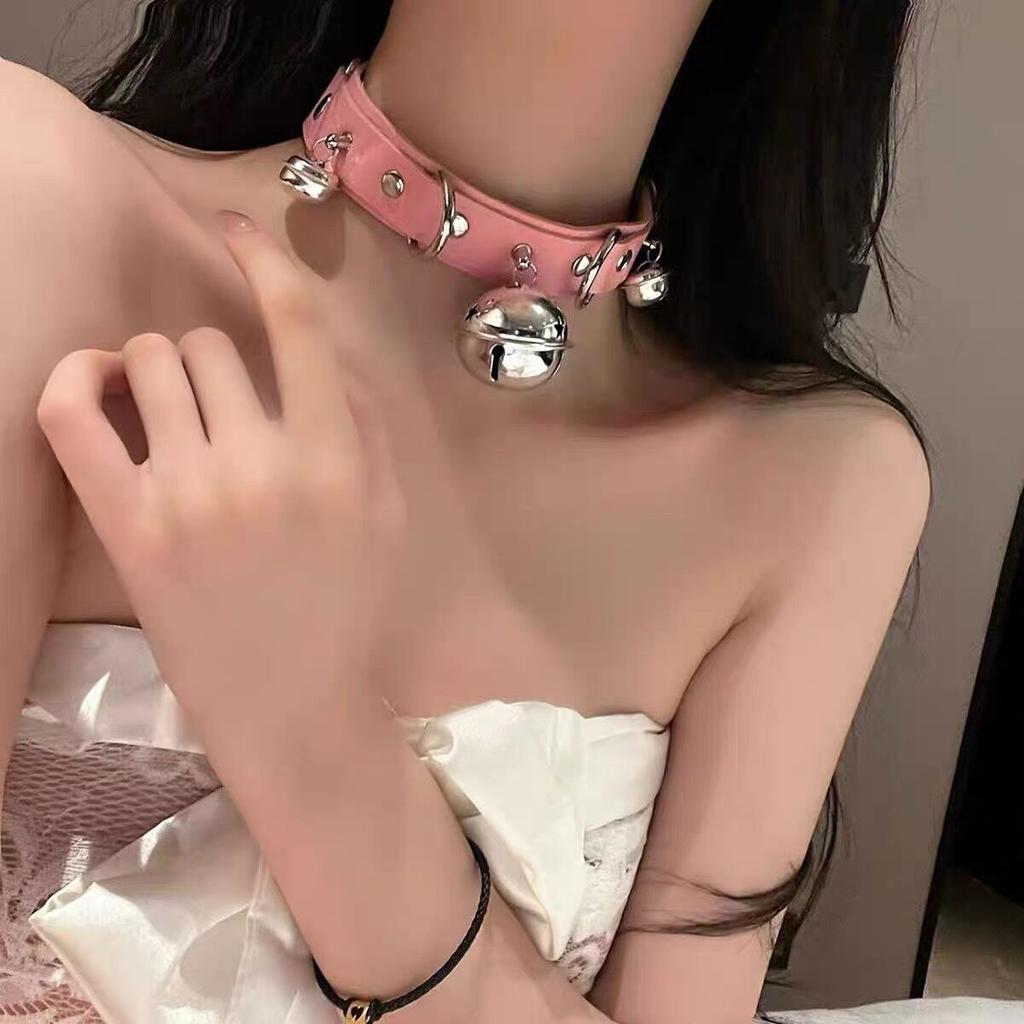 Glockenhalsband Damen Halsband Kette Halsband Herren Schlüsselbein Kette Halsring Halskette Halskette Halsring Halsband Leder