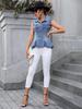 European and American Women's Slim Fit Denim Shirt - New Fashion