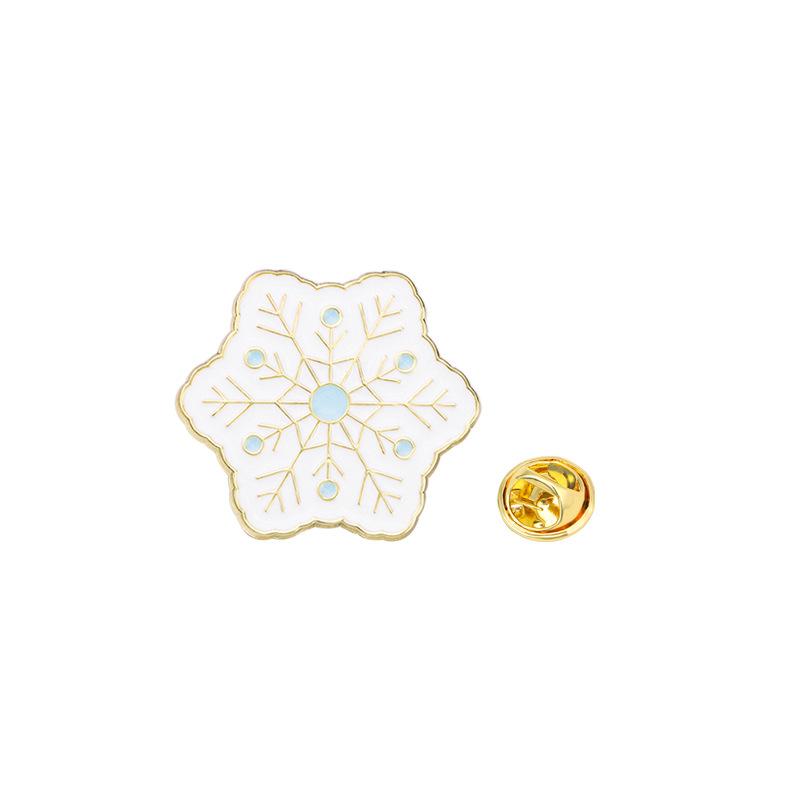 Original Christmas Brooch Christmas Tree Snowman Christmas Socks Christmas Gift Bag Clothes Decoration Oil Drop Brooch