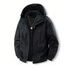Men's Solid Color Outdoor Jacket Men's Windproof Daily Casual Sports Jacket