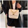 Rhombus chain small bag women's summer new fashion leisure shoulder bag backpack