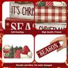 4Pcs Football Table Decorations Football Tiered Tray Decor Sport Game Centerpiece Sign Decorative Rugby Stack Block Gift for Fans Club Tailgate