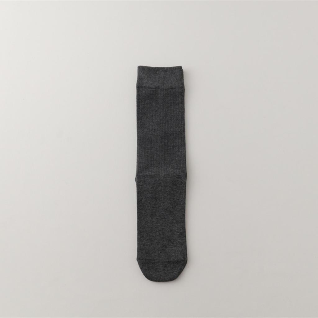 Chaussettes femme en coton peigné désossées, polyvalentes, couleur terre, modèle basique, droites, modèle navetteur, chaussettes tube moyennes empilables pour femme