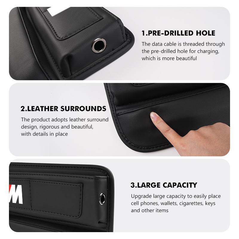For BMW Car Seat Gap Multifunction Storage Box Seat Gap Cup Holder E30 E34 E36 E39 E46 E52 E53 E60 E61 E62 E70 E71 E83