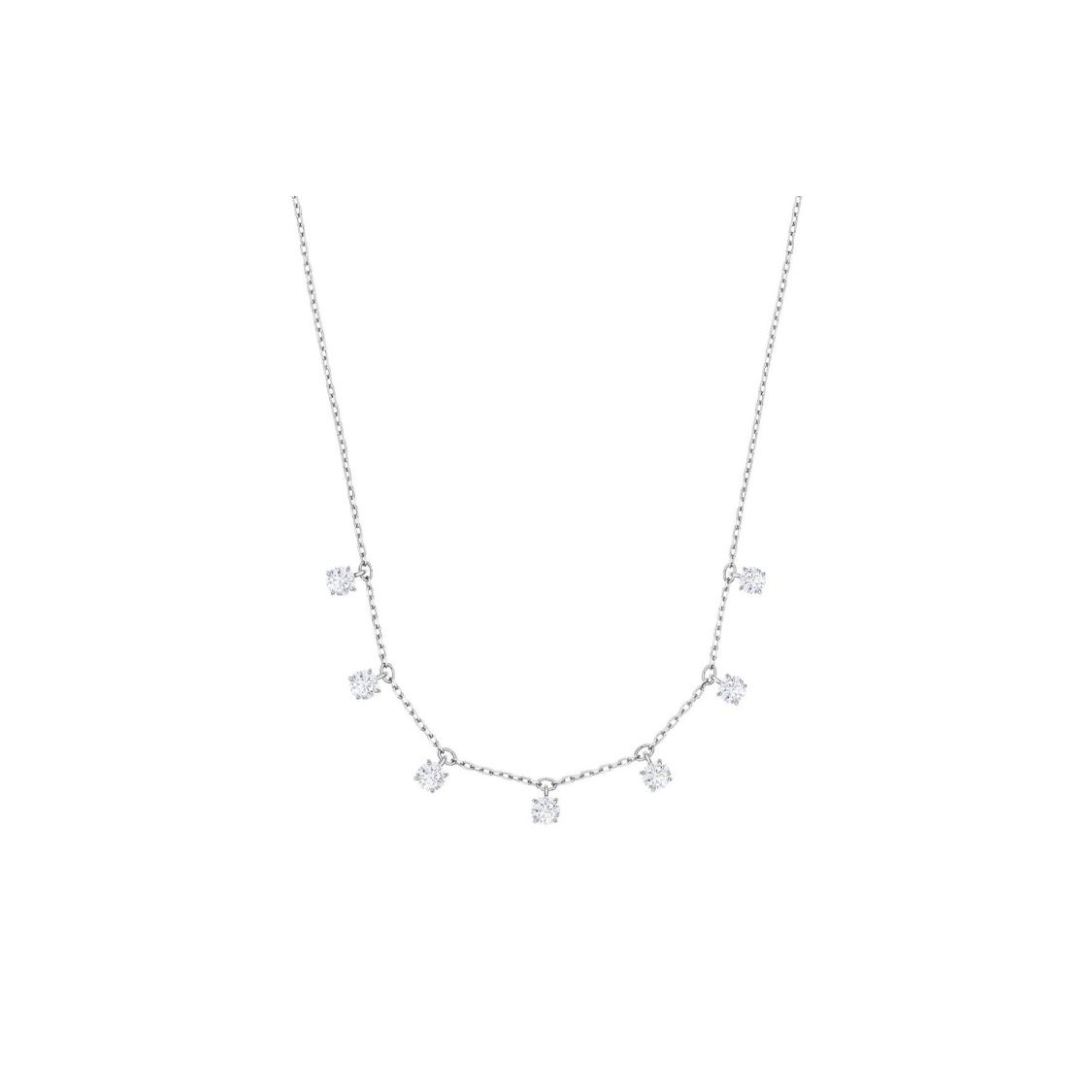 Swarovski Fashion Choker Cute Collarbone Necklace Women necklace Silver 5367966 Box (Random Color),F,Silver
