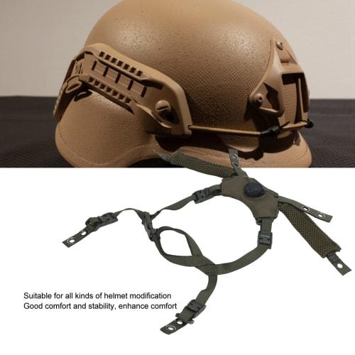 Helmet Chin Strap, Adjustable Tactical Helmet Suspension System Chin Strap, Airsoft Helmet Retention System Chin Strap Accessory for Fast MICH for Wen